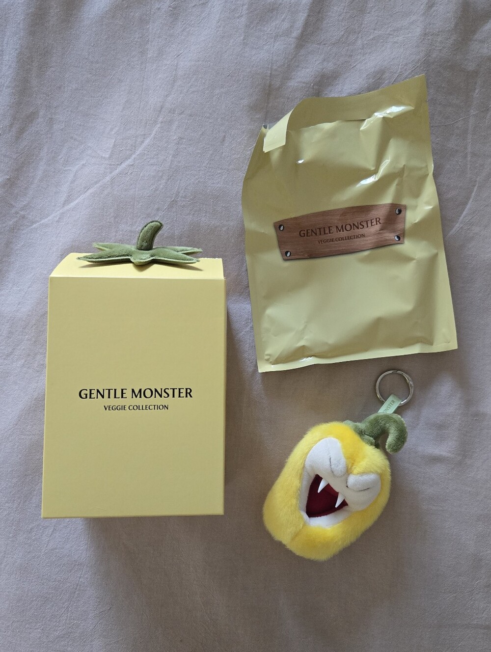 GENTLE MONSTER Veggie Collection Pafuka Plush Keychain